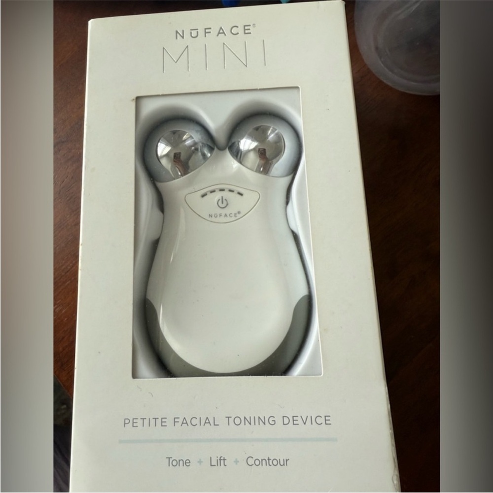 NuFace Mini Petite Facial Toning Device in White and Silver